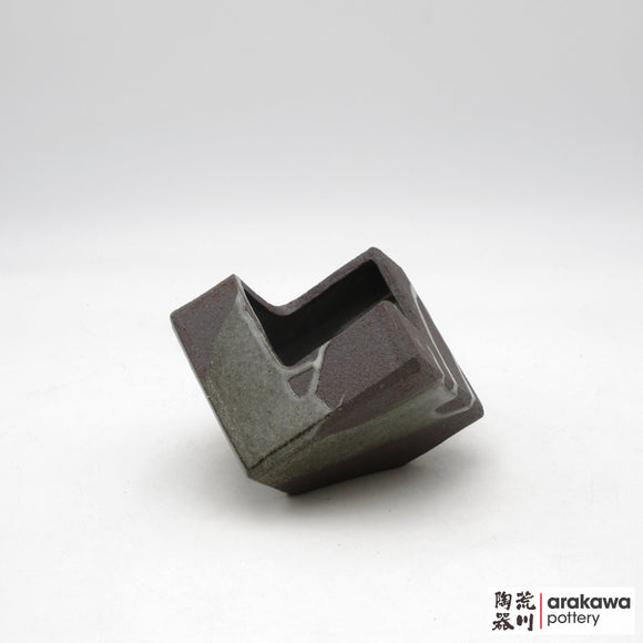Handmade Ikebana Container - 4” Cube Compote - 1208-251 made by Thomas Arakawa and Kathy Lee-Arakawa at Arakawa Pottery