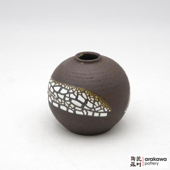 Handmade Ikebana Container Mini Vase (Round) 1228-068 made by Thomas Arakawa and Kathy Lee-Arakawa at Arakawa Pottery