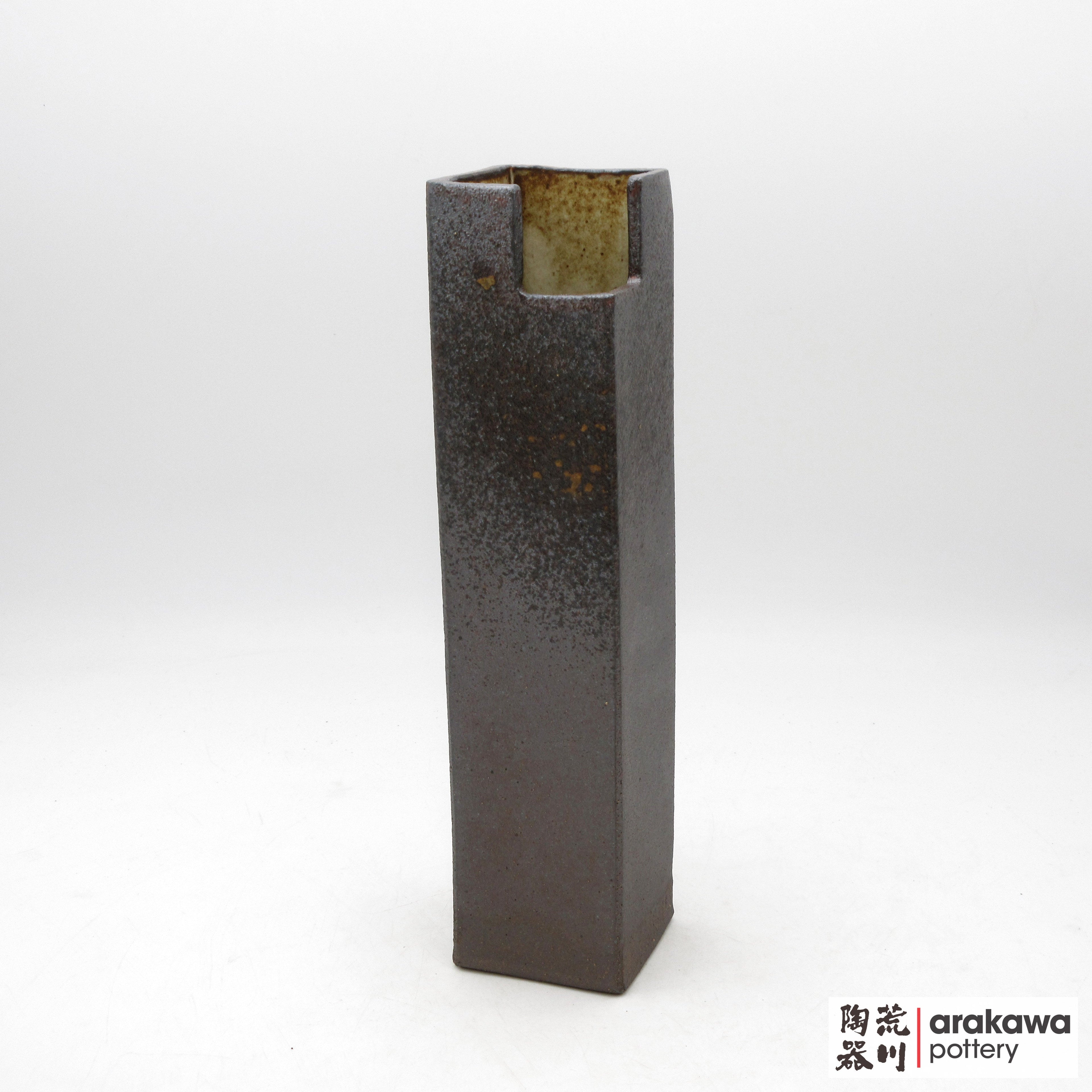 Handmade Ikebana Container Mini Cylinder (L) 1228-100 made by Thomas Arakawa and Kathy Lee-Arakawa at Arakawa Pottery