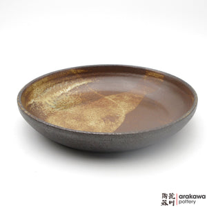 Handmade Ceramic Dinnerware: Pasta Bowl Serving (L), Wood Ash Glaze - 1224 - 034 made by Thomas Arakawa and Kathy Lee-Arakawa at Arakawa Pottery
