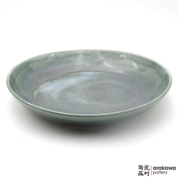 Handmade Ceramic Dinnerware: Pasta Bowl Serving (L), Oribe Glaze - 1224 - 036 made by Thomas Arakawa and Kathy Lee-Arakawa at Arakawa Pottery