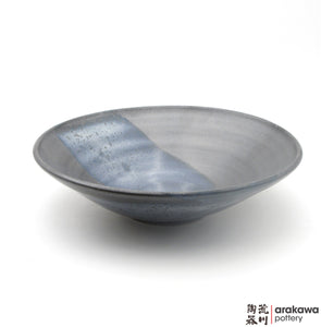 Handmade Ceramic Dinnerware: Ido Bowl (L), Black & Blue Glaze - 1224 - 046 made by Thomas Arakawa and Kathy Lee-Arakawa at Arakawa Pottery