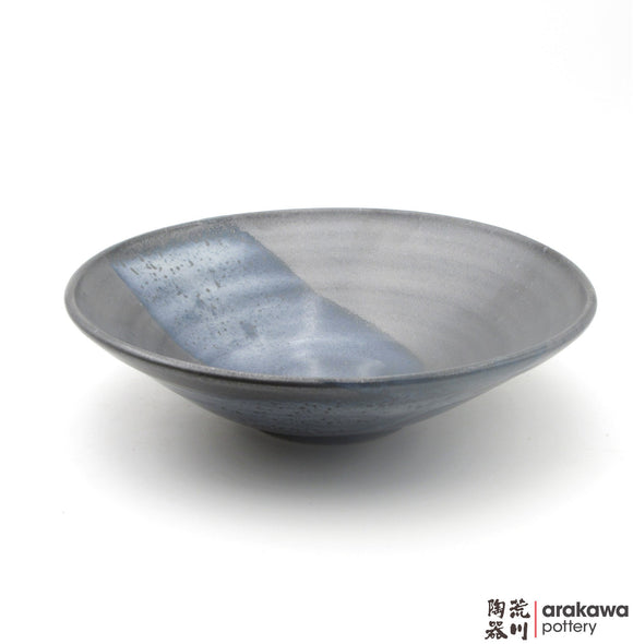 Handmade Ceramic Dinnerware: Ido Bowl (L), Black & Blue Glaze - 1224 - 046 made by Thomas Arakawa and Kathy Lee-Arakawa at Arakawa Pottery