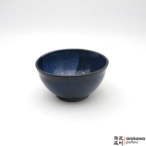Handmade Ceramic Dinnerware: Soup Bowl, Navy and Flambe Glaze - 1224 - 069 made by Thomas Arakawa and Kathy Lee-Arakawa at Arakawa Pottery