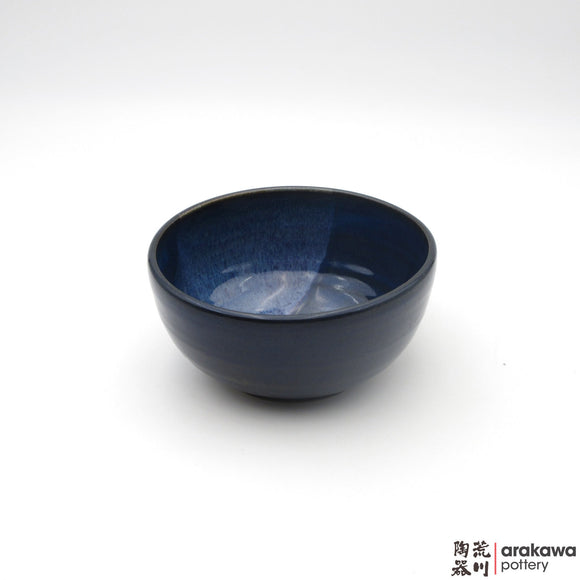 Handmade Ceramic Dinnerware: Soup Bowl, Navy and Flambe Glaze - 1224 - 070 made by Thomas Arakawa and Kathy Lee-Arakawa at Arakawa Pottery