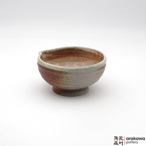Handmade Ceramic Dinnerware: Katakuchi Bowl, Wood Fire glaze - 1224 - 087 made by Thomas Arakawa and Kathy Lee-Arakawa at Arakawa Pottery