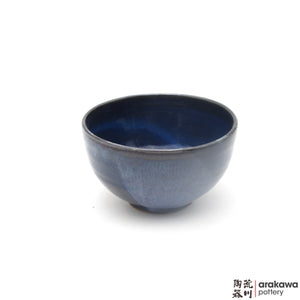 Handmade Ceramic Dinnerware: Rice Bowl , Navy and Flambe Glaze - 1224 - 101 made by Thomas Arakawa and Kathy Lee-Arakawa at Arakawa Pottery