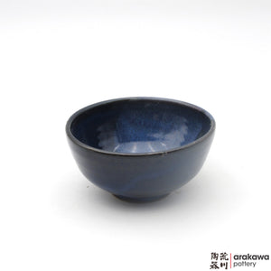 Handmade Ceramic Dinnerware: Rice Bowl , Navy and Flambe Glaze - 1224 - 102 made by Thomas Arakawa and Kathy Lee-Arakawa at Arakawa Pottery