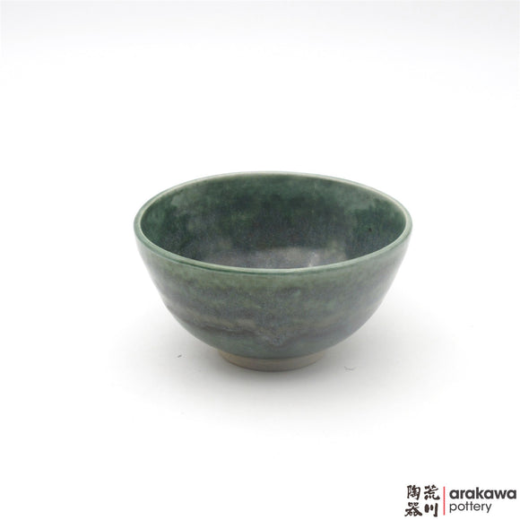 Handmade Ceramic Dinnerware: Rice Bowl , Oribe Glaze - 1224 - 103 made by Thomas Arakawa and Kathy Lee-Arakawa at Arakawa Pottery