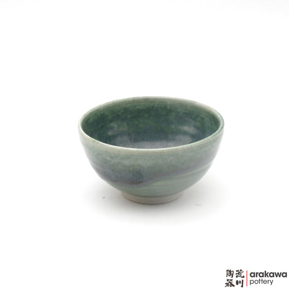 Handmade Ceramic Dinnerware: Rice Bowl , Oribe Glaze - 1224 - 104 made by Thomas Arakawa and Kathy Lee-Arakawa at Arakawa Pottery