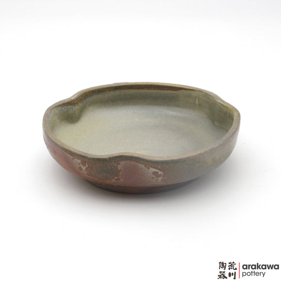 Handmade Ceramic Dinnerware: Shallow Bowl, Wood Fired glaze - 1224 - 115 made by Thomas Arakawa and Kathy Lee-Arakawa at Arakawa Pottery