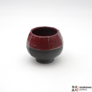Handmade Ceramic Dinnerware: Tulip Cup, Black & Red Glaze - 1224 - 126 made by Thomas Arakawa and Kathy Lee-Arakawa at Arakawa Pottery