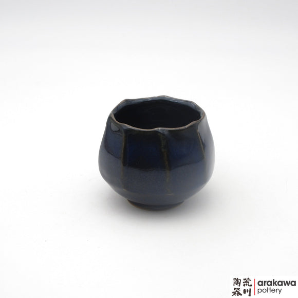 Handmade Ceramic Dinnerware: Tulip Cup, Navy Glaze - 1224 - 128 made by Thomas Arakawa and Kathy Lee-Arakawa at Arakawa Pottery