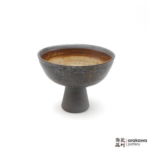 Handmade Ceramic Ikebana Container: Princess Compote, Wood Ash Glaze - 1224 - 157 made by Thomas Arakawa and Kathy Lee-Arakawa at Arakawa Pottery