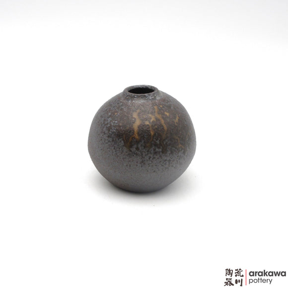 Handmade Ceramic Ikebana Container: Mini Vase , Wood Ash Glaze - 1224 - 194 made by Thomas Arakawa and Kathy Lee-Arakawa at Arakawa Pottery